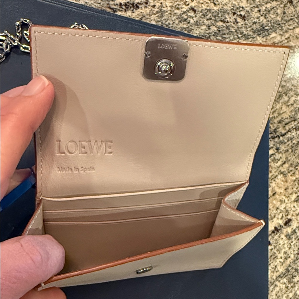 Loewe small Crossbody Wallet with Chain Strap - Picture 3 of 7